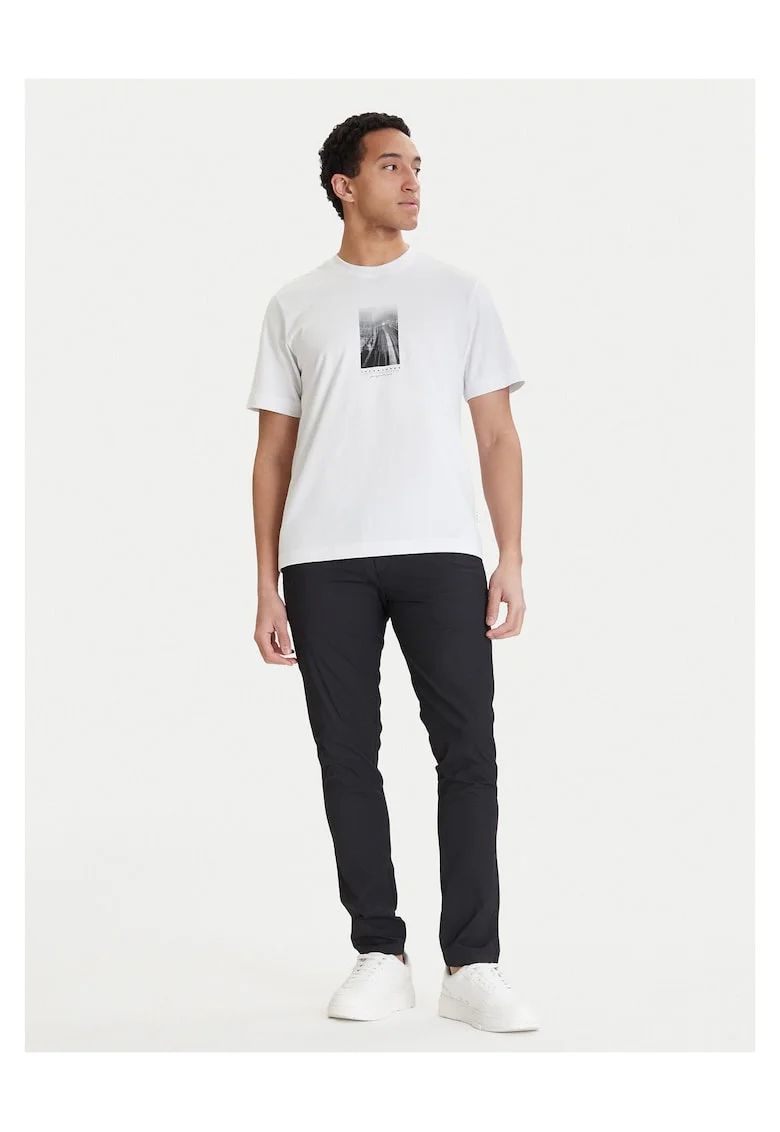 Tricou alb barbati,  din bumbac