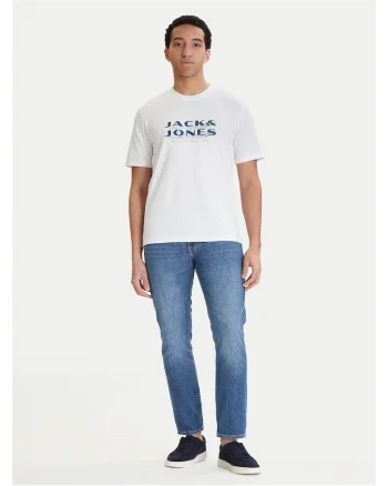 Tricou barbati,  alb, 58% poliester reciclat, 42% bumbac