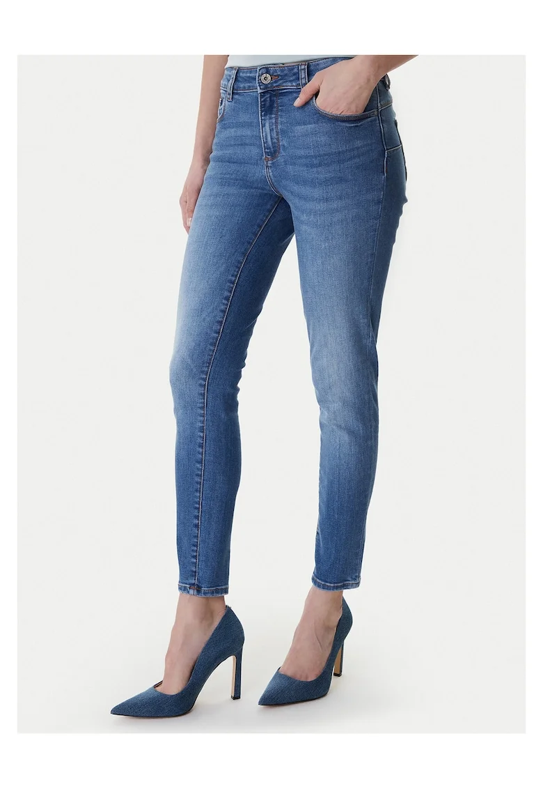 Blugi dama,  slim fit, albastru, bumbac