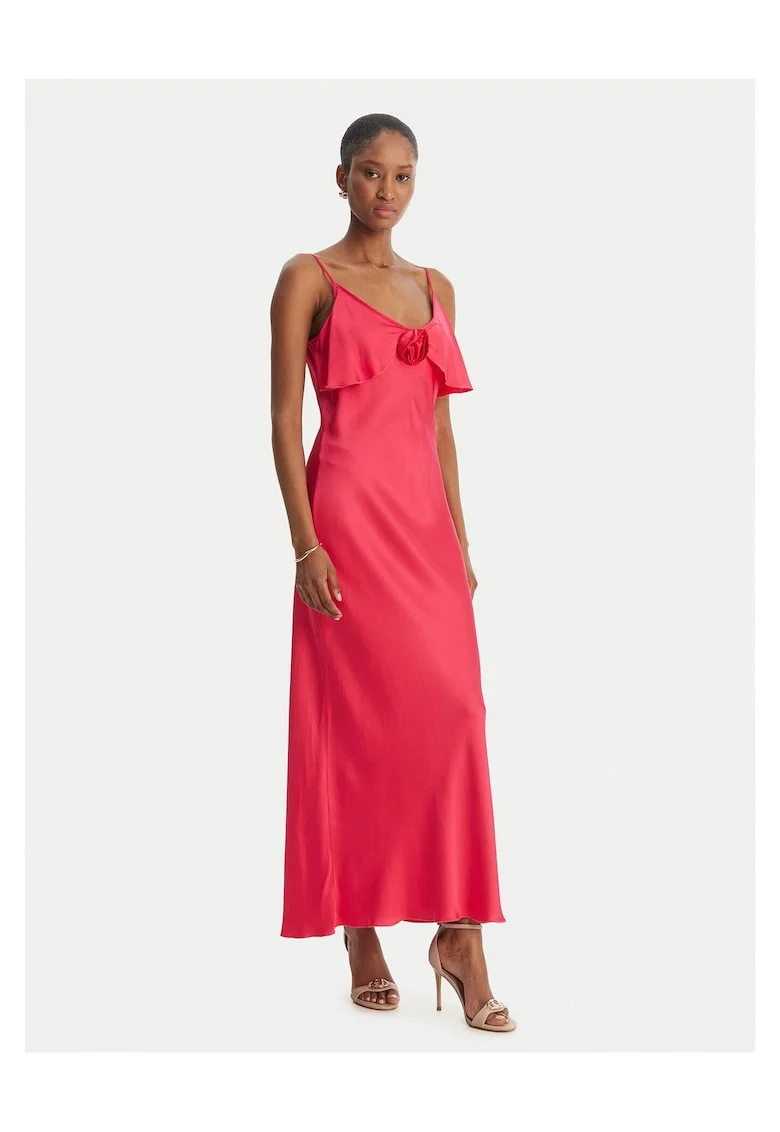 Rochie de cocktail  din viscoza, Roz