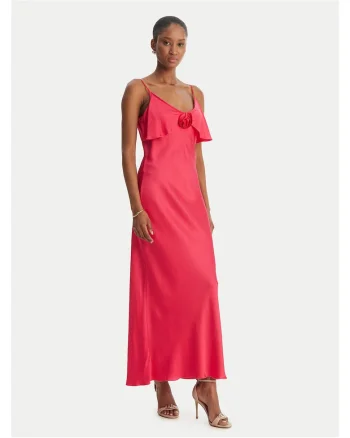 Rochie de cocktail  din viscoza, Roz