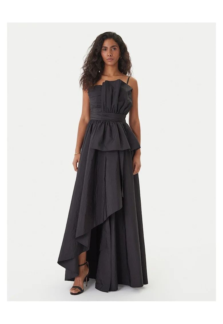 Rochie de seara,  negru, nailon, fermoar
