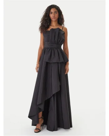 Rochie de seara,  negru, nailon, fermoar