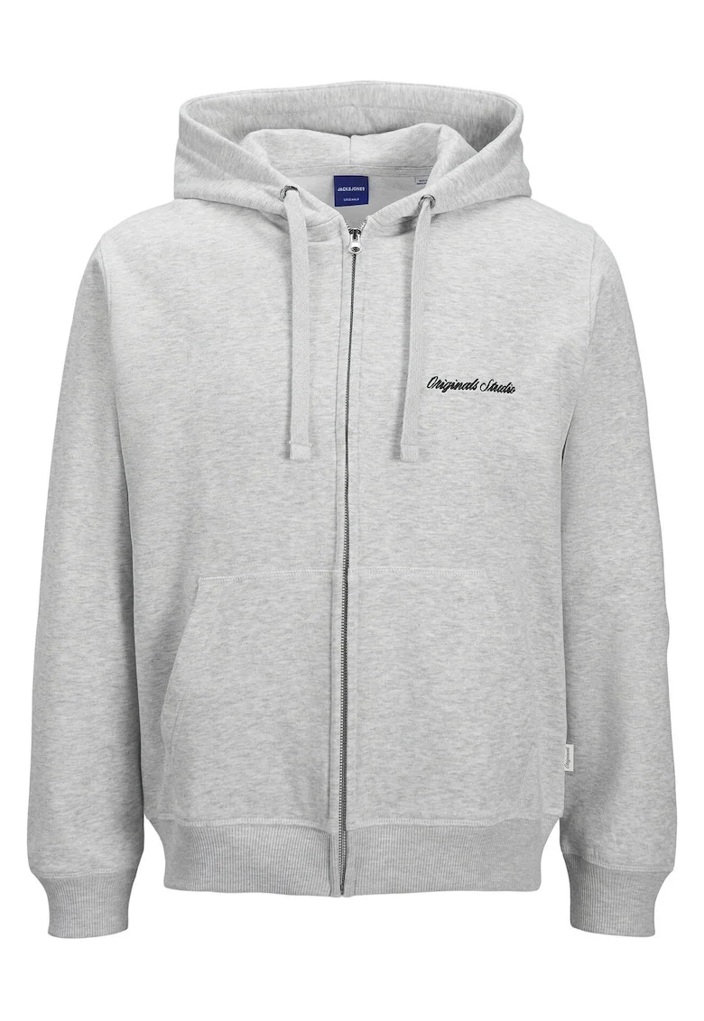 Bluza barbati  fermoar gri, Gri