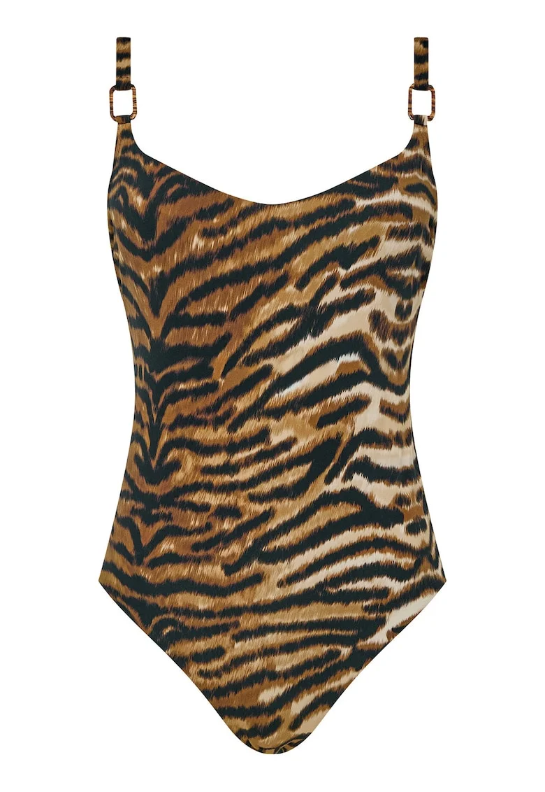 Costum de baie Femei,  Poliamida, 80F, Maro, Maro