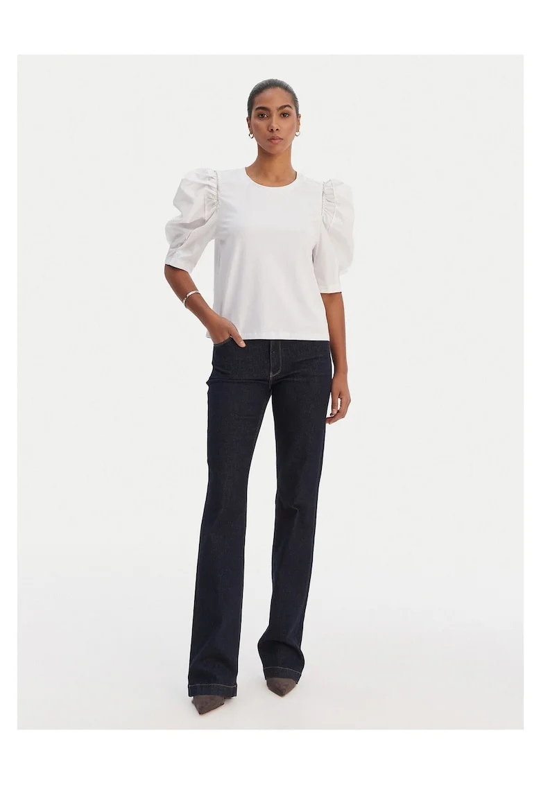 Bluza dama  din bumbac, Alb
