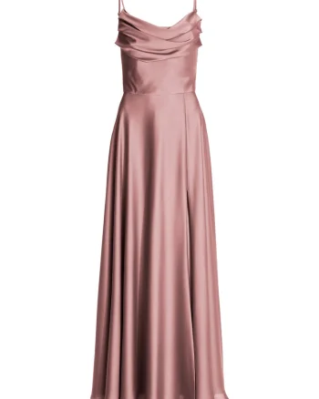 Rochie de seara,  poliester, roz, fermoar