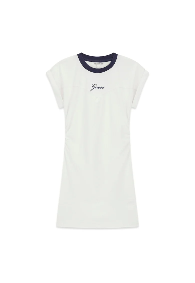 Rochie alb casual fete,  bumbac, Alb