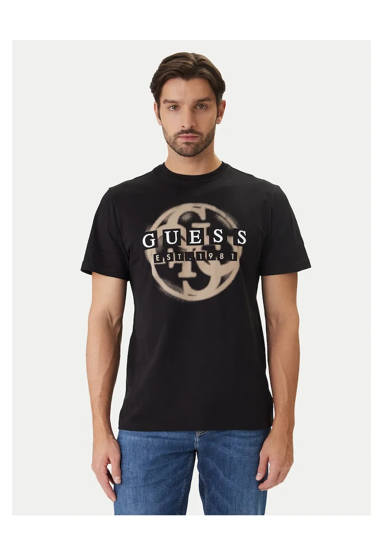 Tricou barbati,  din bumbac negru