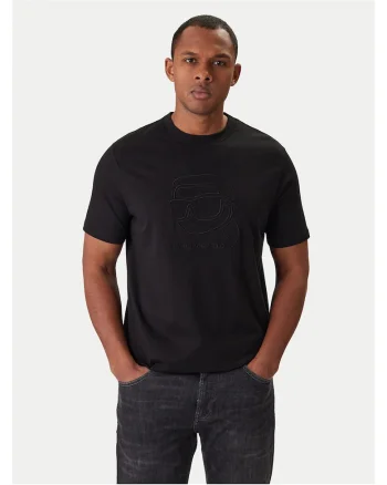 Tricou Barbati,  negru, poliester, viscoza, elastan