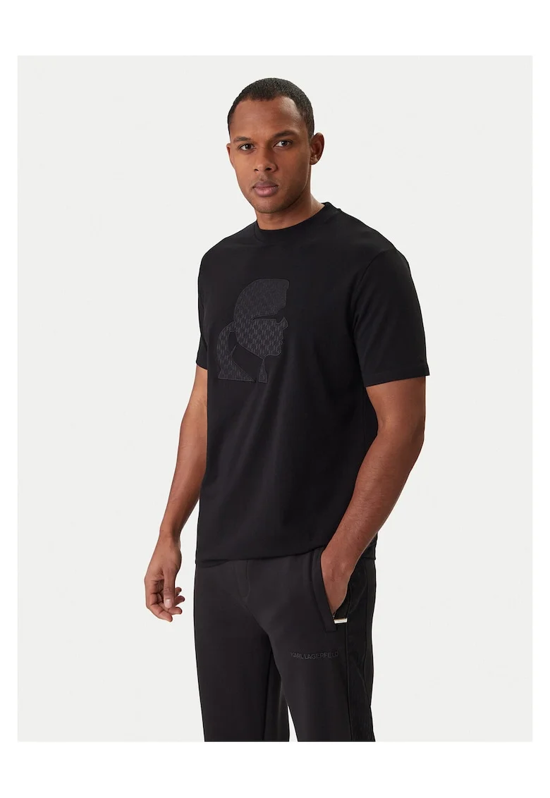 Tricou Barbati,  Negru, 55% viscoza, 45% poliester