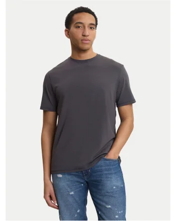 Tricou barbati,  gri, bumbac-modal-elastan,