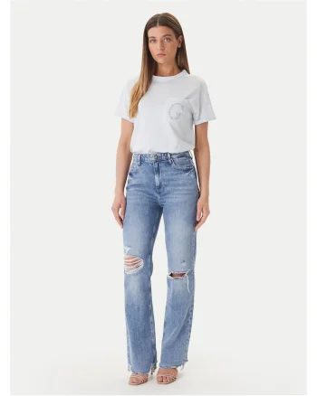 Tricou dama,  bumbac, albastru,