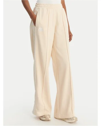 Pantaloni dama,  bumbac, ecru,