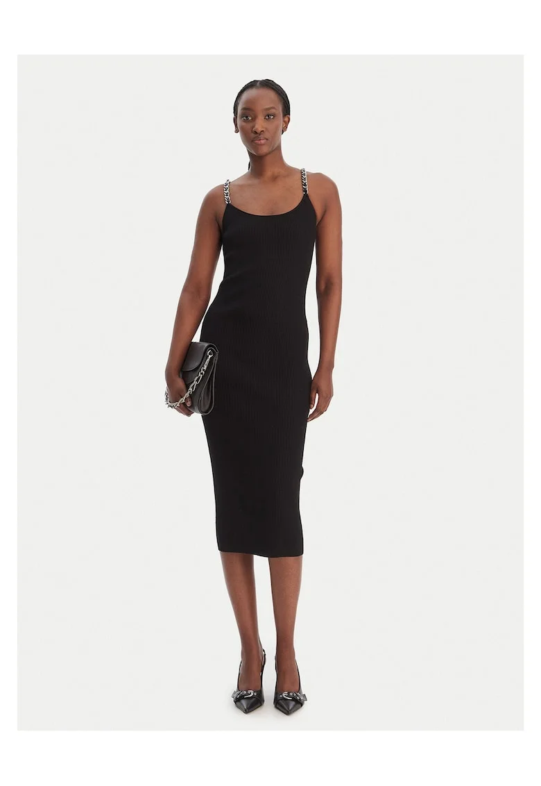 Rochie cocktail Femei,  neagra, 71% viscoza, 16% poliester