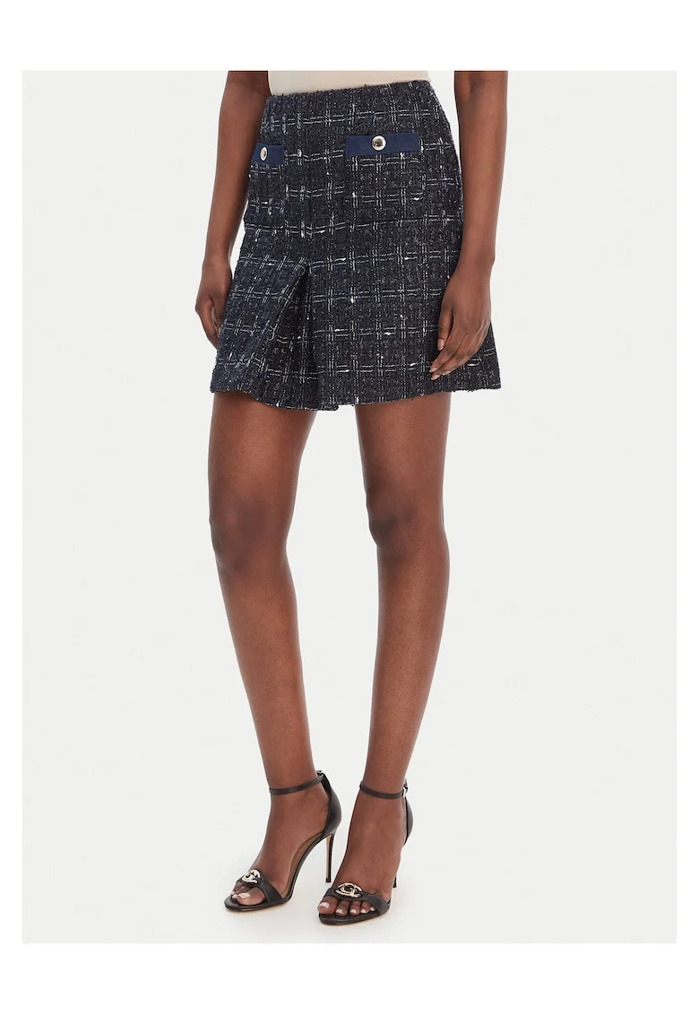 Fusta mini  carouri, Negru