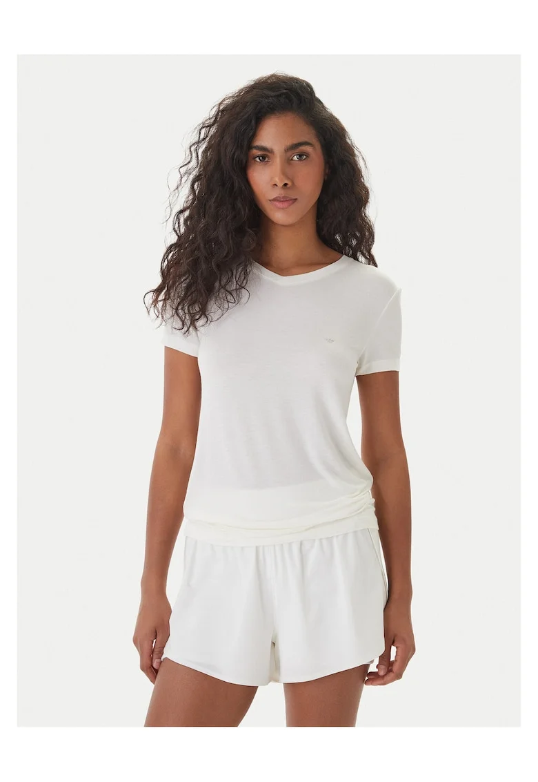 Tricou de dama,  bumbac, alb