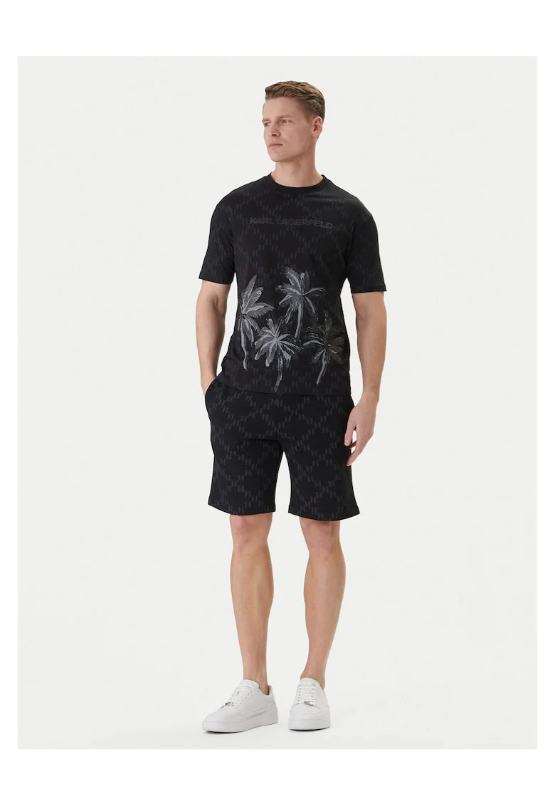 Tricou barbati,  lejer, negru, bumbac organic,