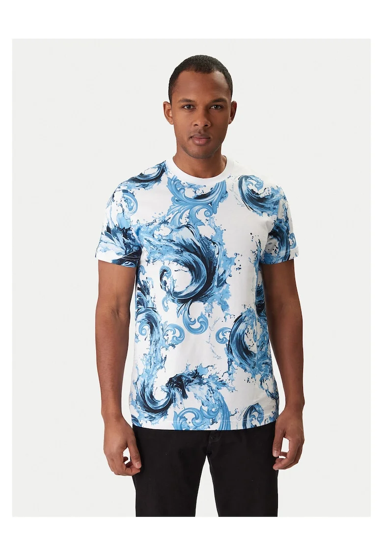 Tricou Barbati,  Bumbac, Albastru,