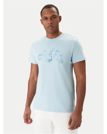 Tricou Barbati,  Bumbac, Albastru,