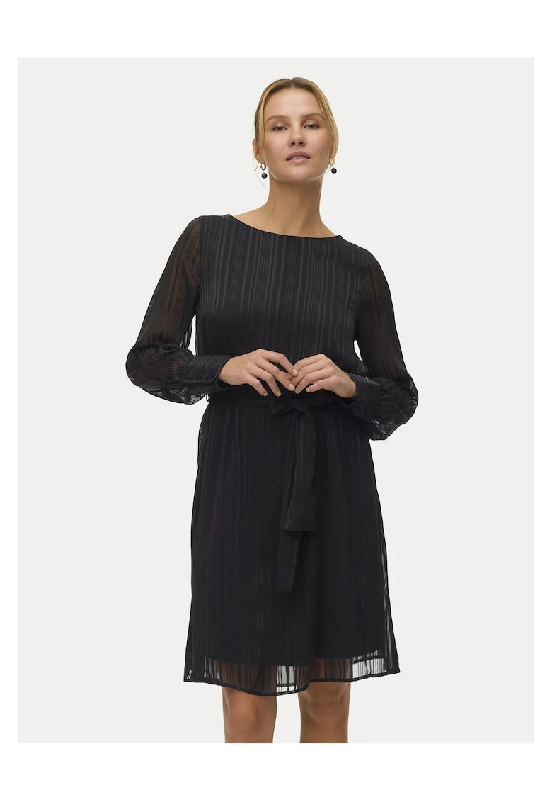 Rochie cocktail Femei,  neagra, poliester reciclat