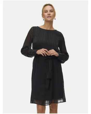 Rochie cocktail Femei,  neagra, poliester reciclat