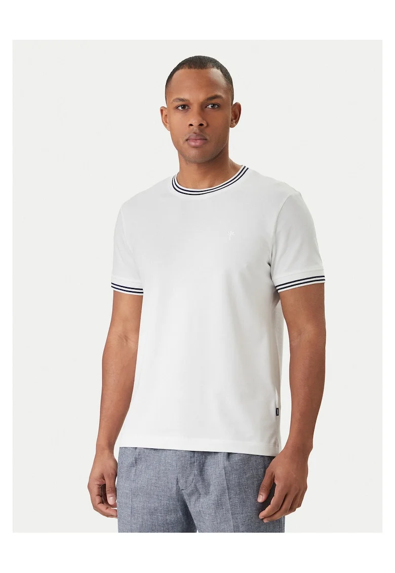 Tricou Barbati,  Alb, bumbac 94%