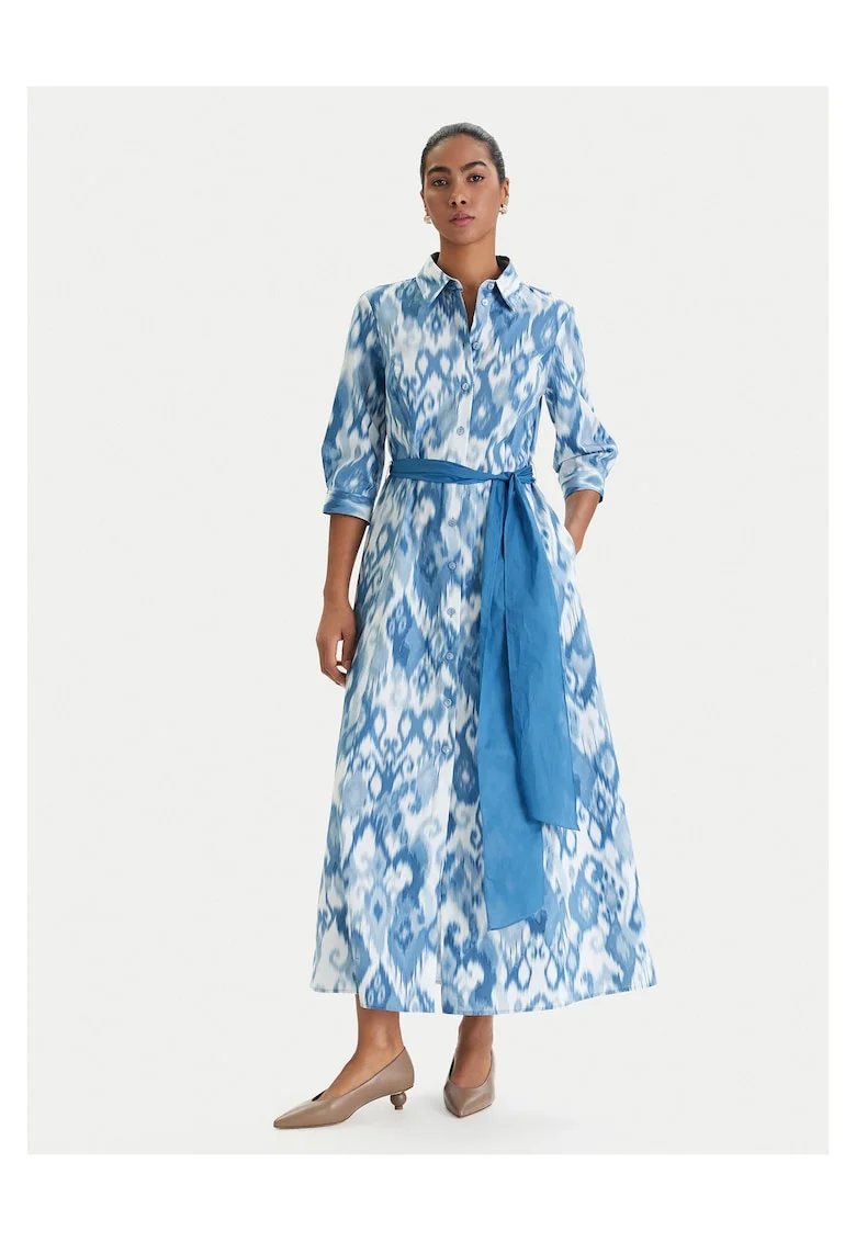 Rochie camasa Dama,  Bumbac, Albastru