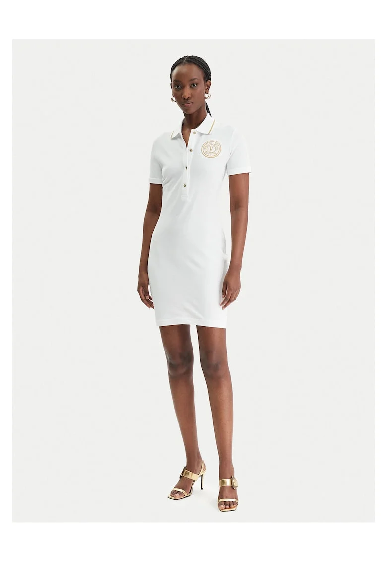Rochie  bumbac, alb, Alb