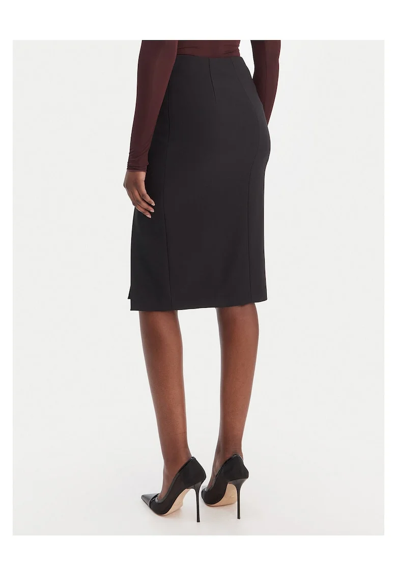 Fusta creion  neagra, poliester, fermoar