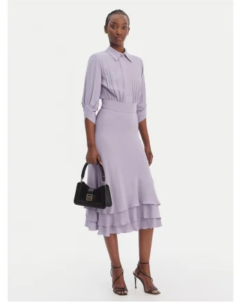 Rochie de cocktail,  fermoar, Violet