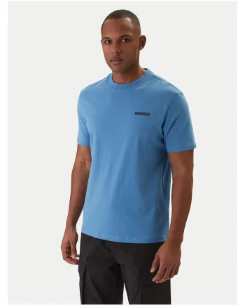 Tricou de Barbati,  din Bumbac, Albastru