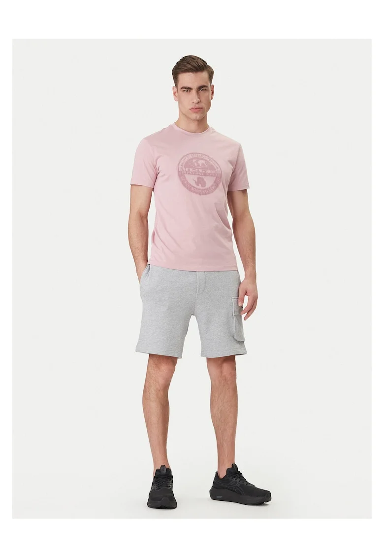 Tricou barbati,  din bumbac, roz