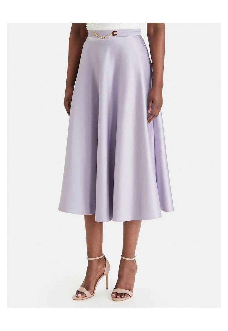 Fusta midi violet, Violet