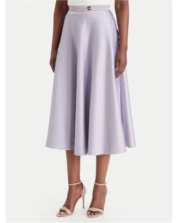 Fusta midi violet, Violet