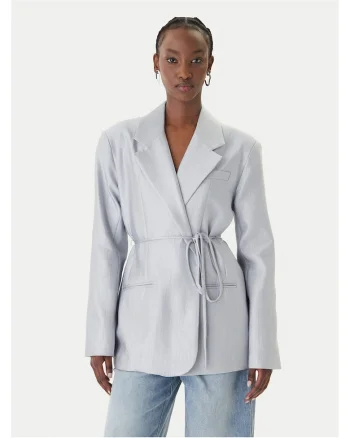 Sacou dama,  albastru deschis, 56% raion, 31% nailon, 100% captuseala poliester
