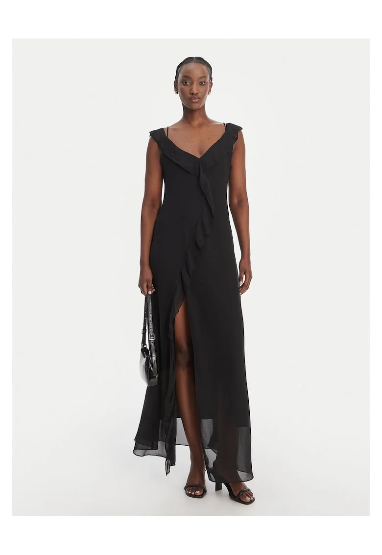 Rochie de vara,  eleganta, negru, poliester