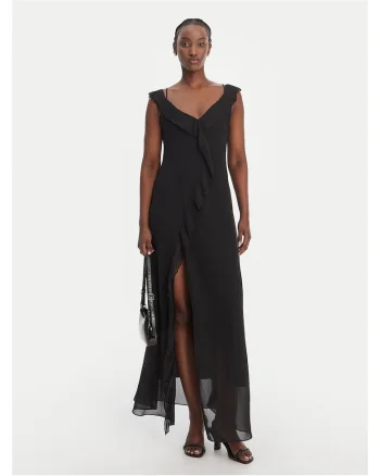 Rochie de vara,  eleganta, negru, poliester