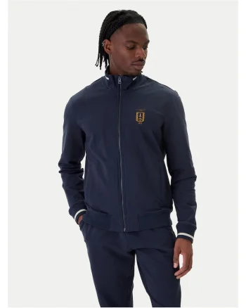 Bluza pentru barbati,  bleumarin, bumbac, fermoar
