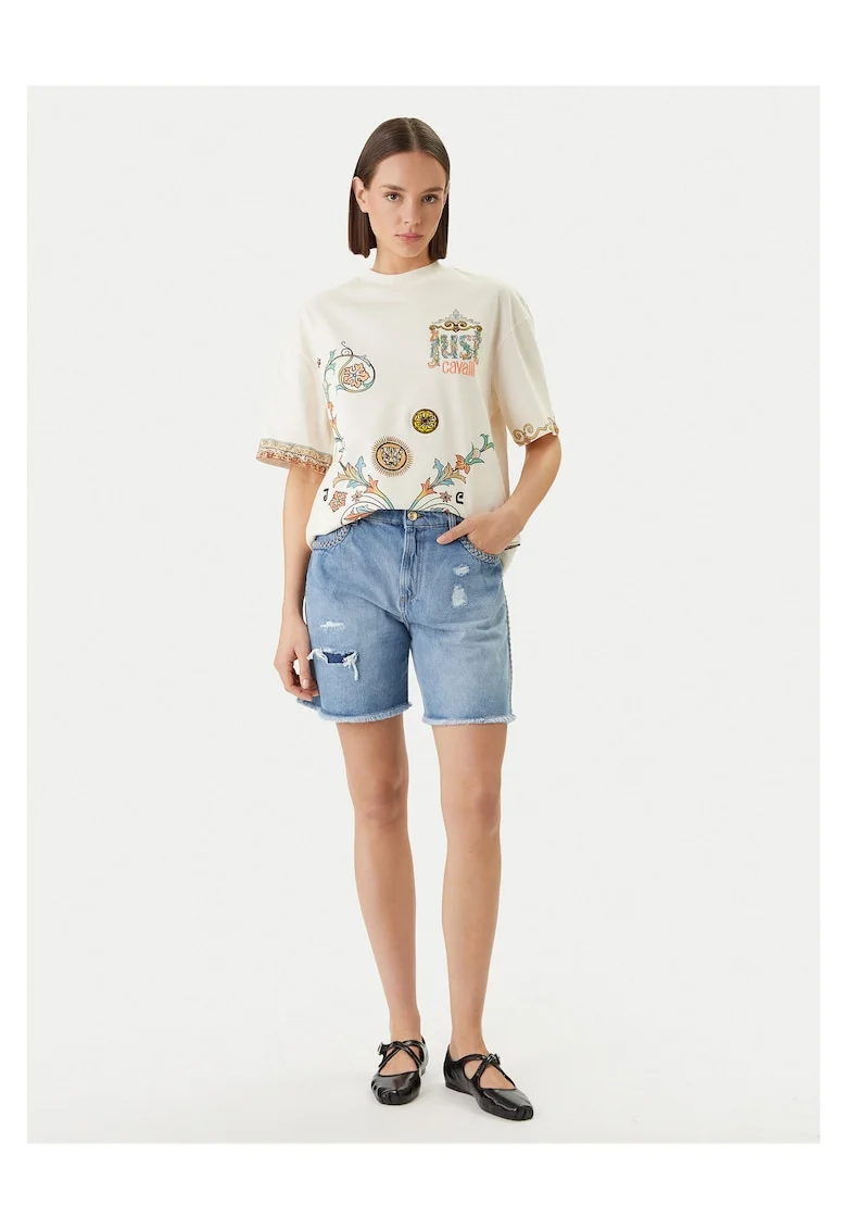 Pantaloni scurti  bumbac, Bleumarin