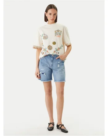 Pantaloni scurti  bumbac, Bleumarin