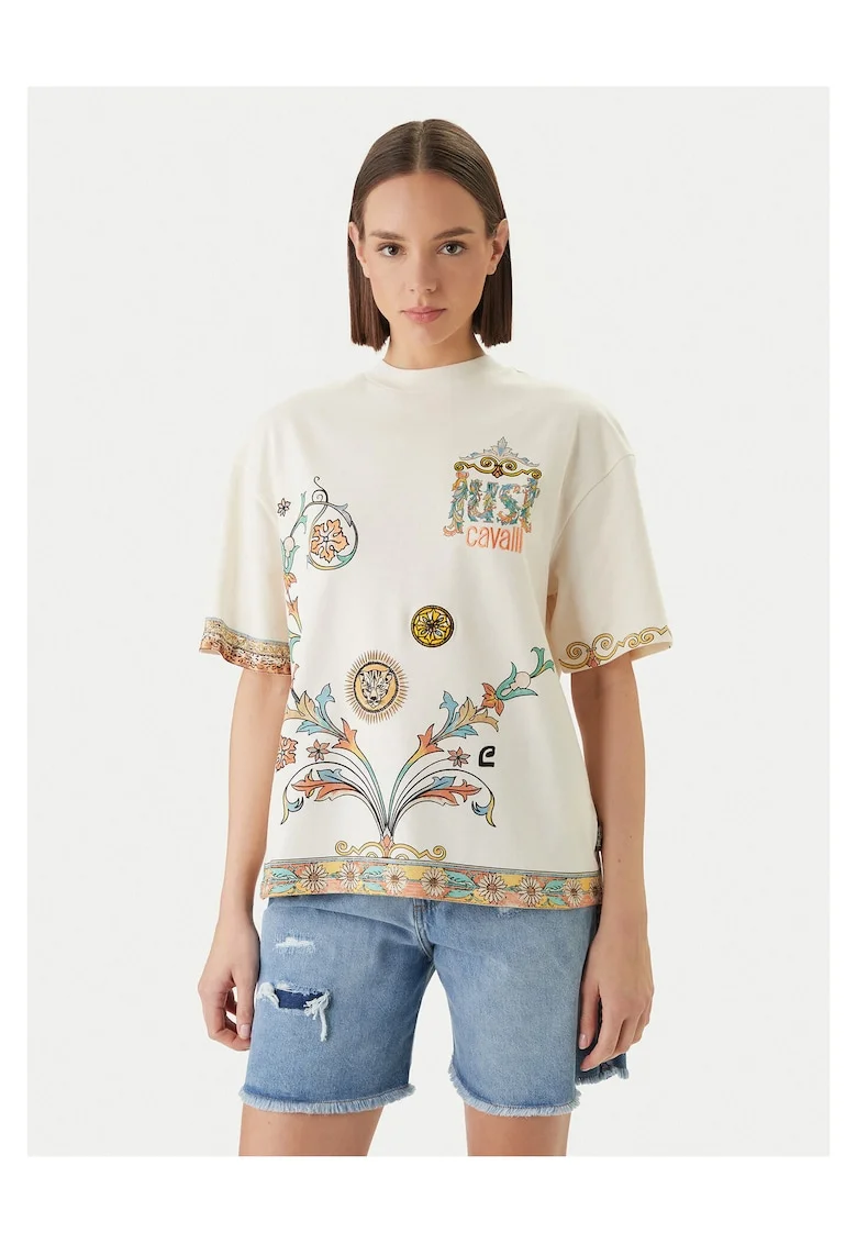 Tricou dama,  bumbac alb, Alb