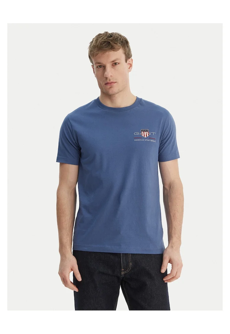 Tricou barbati,  bumbac 100%, albastru