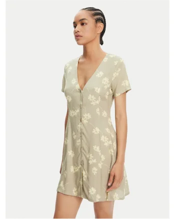 Rochie de vara,  verde, viscoza, Verde