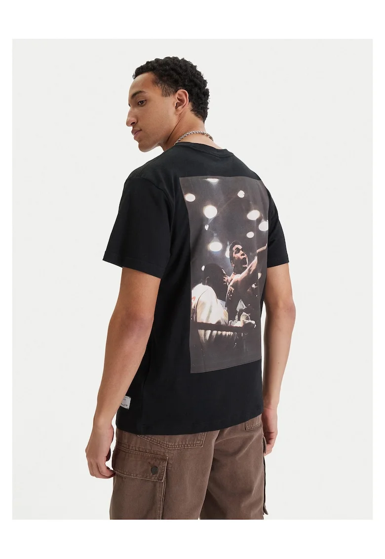 Tricou Barbati,  din Bumbac, Negru