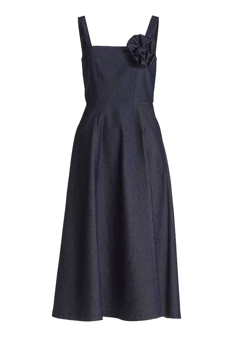 Rochie de cocktail elegantă, Bleumarin