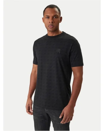 Tricou Barbati,  din Bumbac, Negru