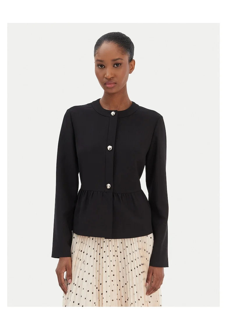 Sacou  slim fit negru, Negru