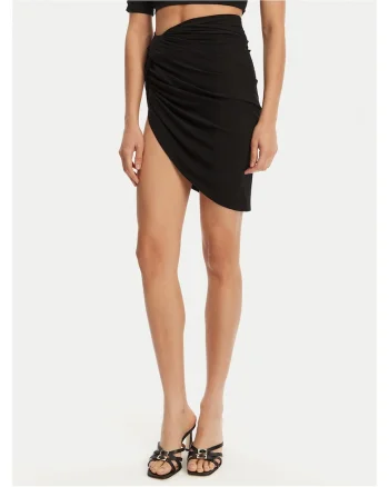 Fusta mini Dama,  neagra, 71% viscoza, 21% poliester,