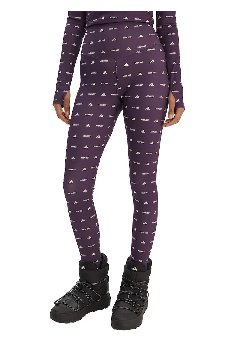 Leggings dama,  poliester reciclat, violet,